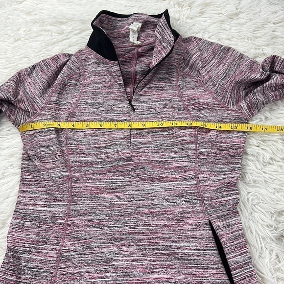 Lululemon Runderful 1/2 Zip Space Dye Camo Berry Rumble Multi / Black - Picture 6 of 7